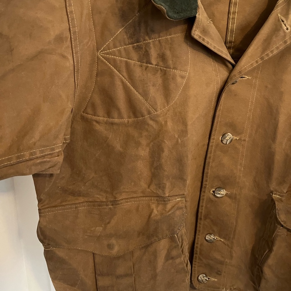 Vintage Filson Tin Cloth Short Hunting Jacket - Picture 3 of 10